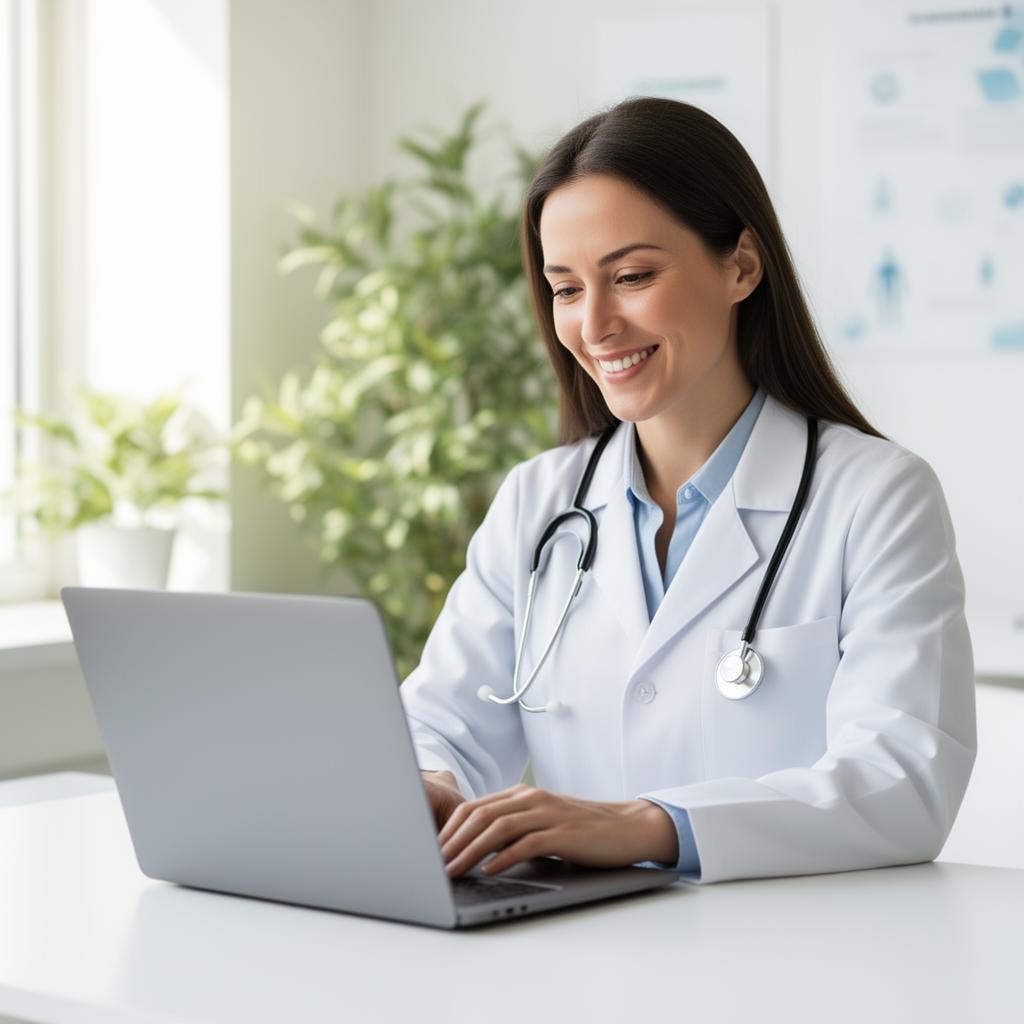 Patient on a telehealth psychiatry visit